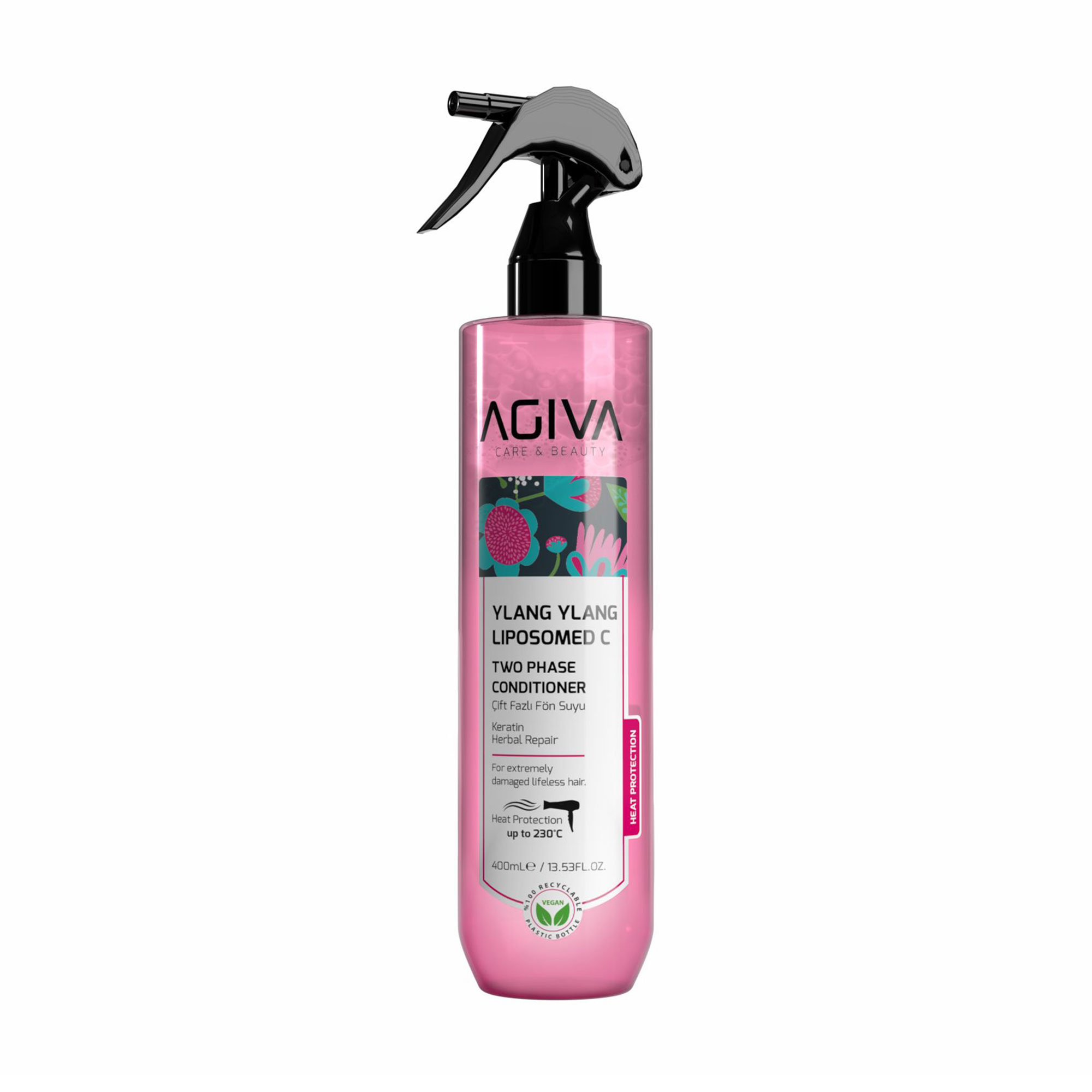 Двофазний кондиціонер-спрей для волосся Agiva Ylang Ylang Liposomed C Two Phase Conditioner, 400 мл